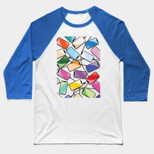 Smartphones Pattern Baseball T-Shirt